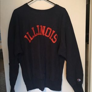 University of Illinois Vintage Champion Crewneck